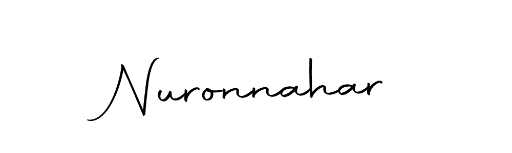 Here are the top 10 professional signature styles for the name Nuronnahar. These are the best autograph styles you can use for your name. Nuronnahar signature style 10 images and pictures png