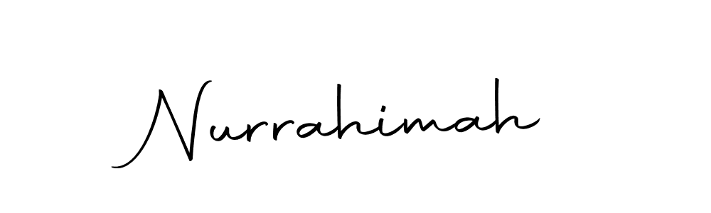 Use a signature maker to create a handwritten signature online. With this signature software, you can design (Autography-DOLnW) your own signature for name Nurrahimah. Nurrahimah signature style 10 images and pictures png