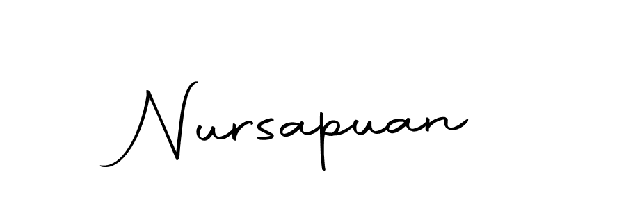 You can use this online signature creator to create a handwritten signature for the name Nursapuan. This is the best online autograph maker. Nursapuan signature style 10 images and pictures png