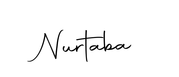 Make a beautiful signature design for name Nurtaba. With this signature (Autography-DOLnW) style, you can create a handwritten signature for free. Nurtaba signature style 10 images and pictures png