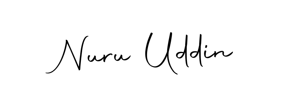 The best way (Autography-DOLnW) to make a short signature is to pick only two or three words in your name. The name Nuru Uddin include a total of six letters. For converting this name. Nuru Uddin signature style 10 images and pictures png