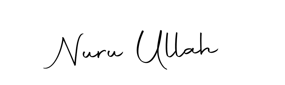 Nuru Ullah stylish signature style. Best Handwritten Sign (Autography-DOLnW) for my name. Handwritten Signature Collection Ideas for my name Nuru Ullah. Nuru Ullah signature style 10 images and pictures png