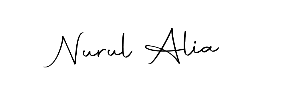 You can use this online signature creator to create a handwritten signature for the name Nurul Alia. This is the best online autograph maker. Nurul Alia signature style 10 images and pictures png