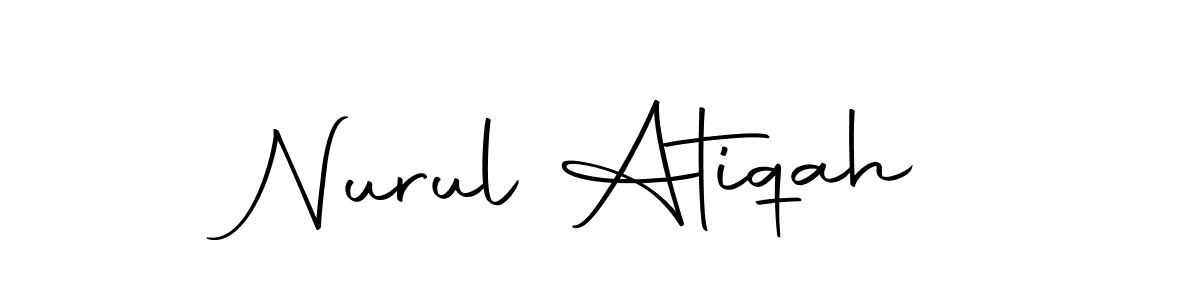 You can use this online signature creator to create a handwritten signature for the name Nurul Atiqah. This is the best online autograph maker. Nurul Atiqah signature style 10 images and pictures png
