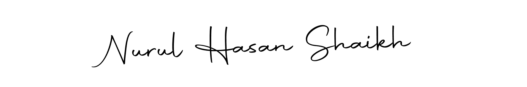 Use a signature maker to create a handwritten signature online. With this signature software, you can design (Autography-DOLnW) your own signature for name Nurul Hasan Shaikh. Nurul Hasan Shaikh signature style 10 images and pictures png