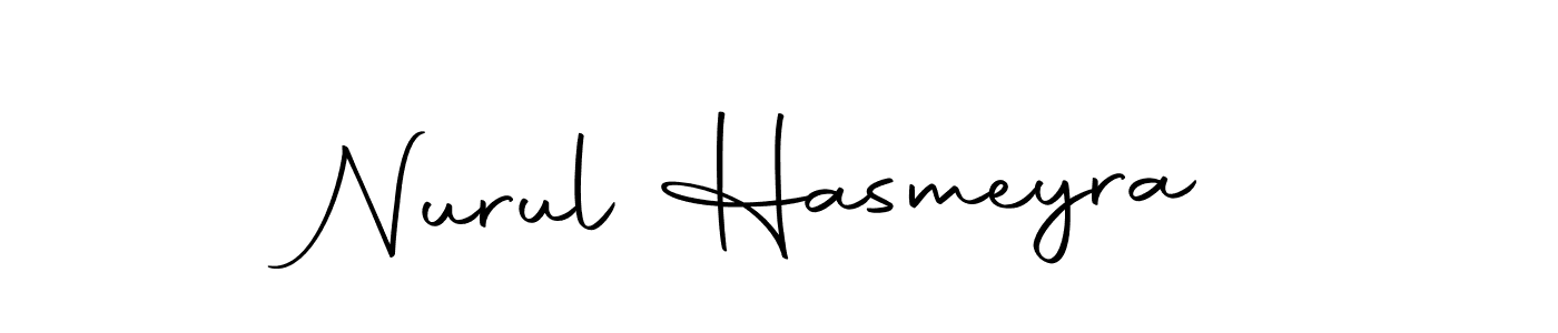 Design your own signature with our free online signature maker. With this signature software, you can create a handwritten (Autography-DOLnW) signature for name Nurul Hasmeyra. Nurul Hasmeyra signature style 10 images and pictures png