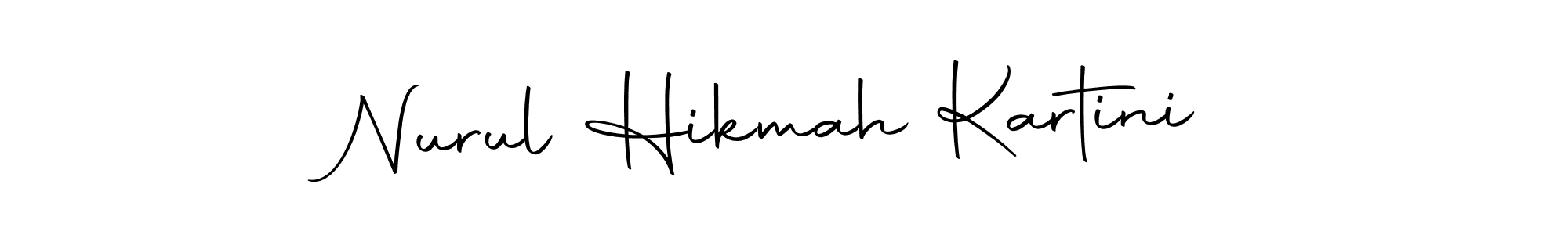 How to make Nurul Hikmah Kartini signature? Autography-DOLnW is a professional autograph style. Create handwritten signature for Nurul Hikmah Kartini name. Nurul Hikmah Kartini signature style 10 images and pictures png