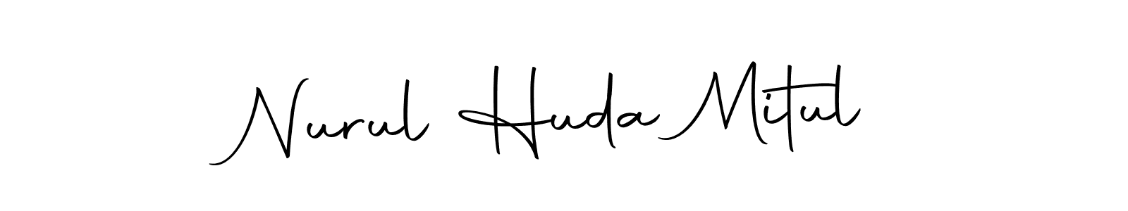 if you are searching for the best signature style for your name Nurul Huda Mitul. so please give up your signature search. here we have designed multiple signature styles  using Autography-DOLnW. Nurul Huda Mitul signature style 10 images and pictures png
