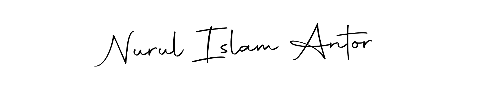 if you are searching for the best signature style for your name Nurul Islam Antor. so please give up your signature search. here we have designed multiple signature styles  using Autography-DOLnW. Nurul Islam Antor signature style 10 images and pictures png