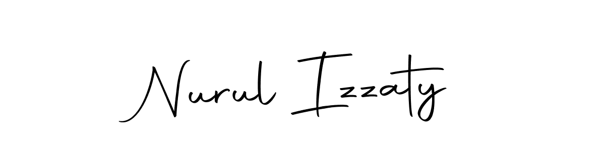 How to make Nurul Izzaty name signature. Use Autography-DOLnW style for creating short signs online. This is the latest handwritten sign. Nurul Izzaty signature style 10 images and pictures png
