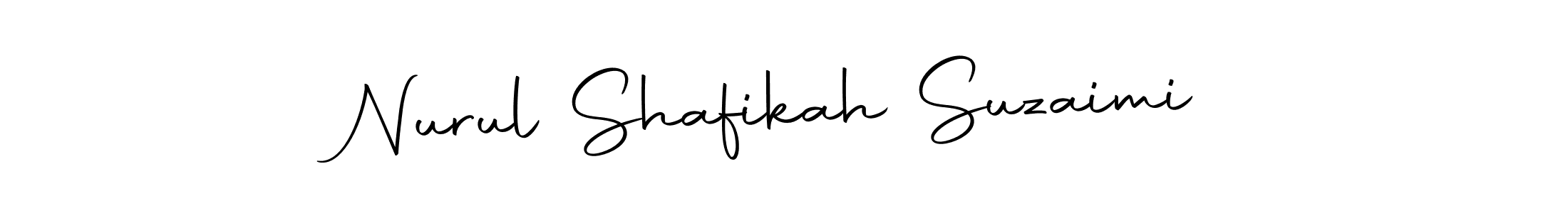 How to make Nurul Shafikah Suzaimi signature? Autography-DOLnW is a professional autograph style. Create handwritten signature for Nurul Shafikah Suzaimi name. Nurul Shafikah Suzaimi signature style 10 images and pictures png
