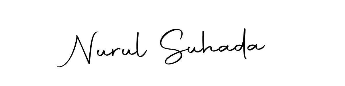 Nurul Suhada stylish signature style. Best Handwritten Sign (Autography-DOLnW) for my name. Handwritten Signature Collection Ideas for my name Nurul Suhada. Nurul Suhada signature style 10 images and pictures png