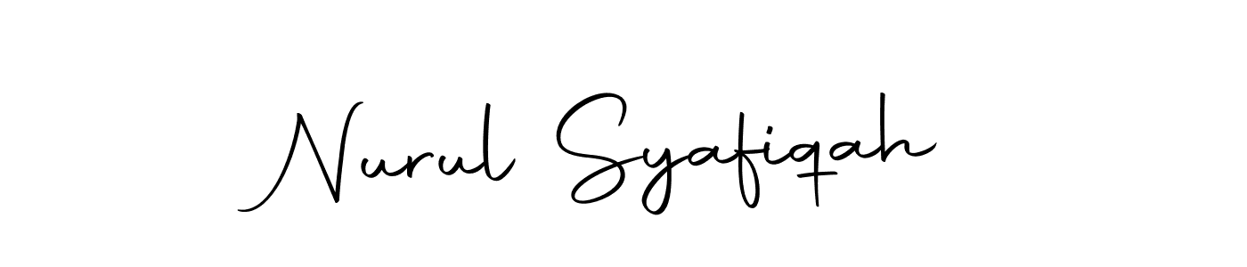 You should practise on your own different ways (Autography-DOLnW) to write your name (Nurul Syafiqah) in signature. don't let someone else do it for you. Nurul Syafiqah signature style 10 images and pictures png