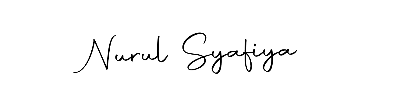 The best way (Autography-DOLnW) to make a short signature is to pick only two or three words in your name. The name Nurul Syafiya include a total of six letters. For converting this name. Nurul Syafiya signature style 10 images and pictures png