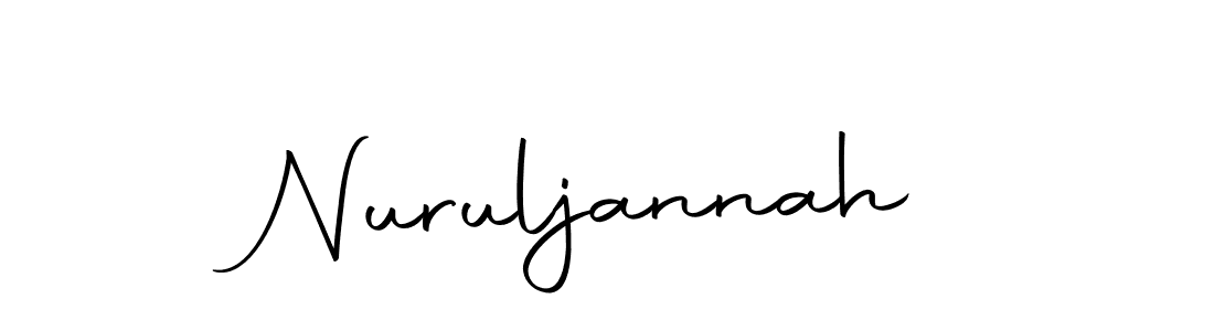 The best way (Autography-DOLnW) to make a short signature is to pick only two or three words in your name. The name Nuruljannah include a total of six letters. For converting this name. Nuruljannah signature style 10 images and pictures png