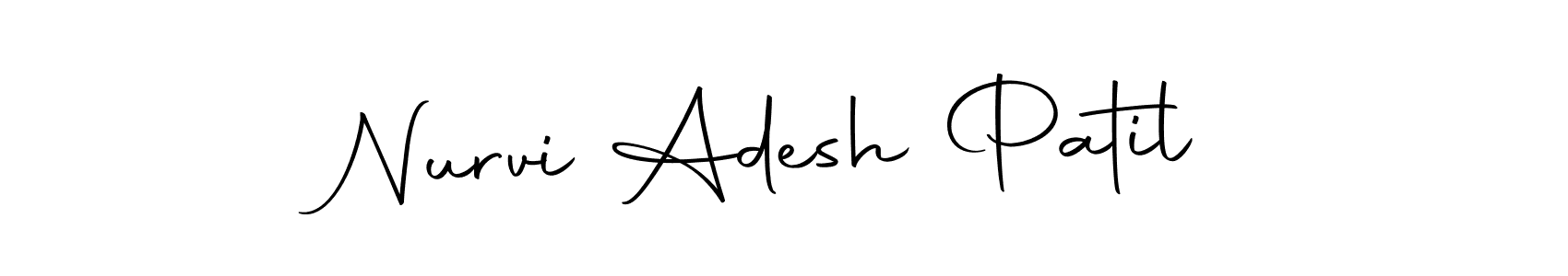 Design your own signature with our free online signature maker. With this signature software, you can create a handwritten (Autography-DOLnW) signature for name Nurvi Adesh Patil. Nurvi Adesh Patil signature style 10 images and pictures png