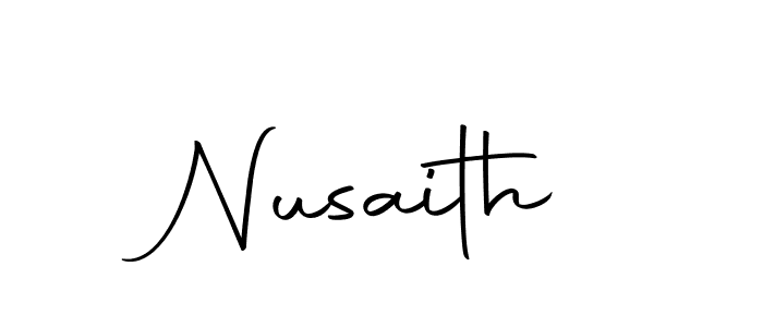 The best way (Autography-DOLnW) to make a short signature is to pick only two or three words in your name. The name Nusaith include a total of six letters. For converting this name. Nusaith signature style 10 images and pictures png