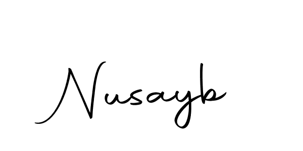 Make a beautiful signature design for name Nusayb. With this signature (Autography-DOLnW) style, you can create a handwritten signature for free. Nusayb signature style 10 images and pictures png