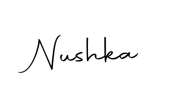 Make a beautiful signature design for name Nushka. With this signature (Autography-DOLnW) style, you can create a handwritten signature for free. Nushka signature style 10 images and pictures png