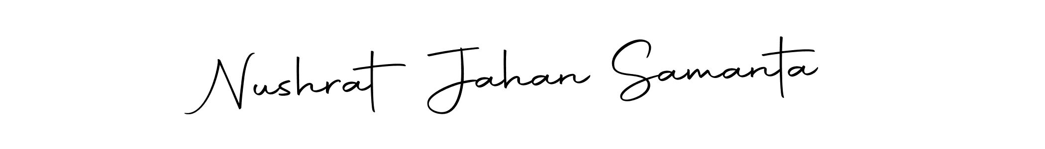 It looks lik you need a new signature style for name Nushrat Jahan Samanta. Design unique handwritten (Autography-DOLnW) signature with our free signature maker in just a few clicks. Nushrat Jahan Samanta signature style 10 images and pictures png