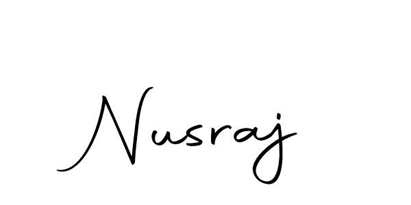 How to make Nusraj signature? Autography-DOLnW is a professional autograph style. Create handwritten signature for Nusraj name. Nusraj signature style 10 images and pictures png