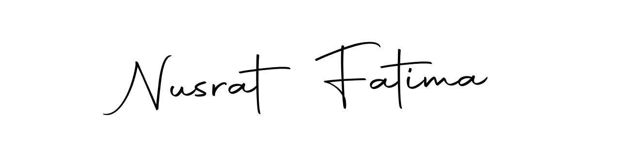 Make a short Nusrat Fatima signature style. Manage your documents anywhere anytime using Autography-DOLnW. Create and add eSignatures, submit forms, share and send files easily. Nusrat Fatima signature style 10 images and pictures png