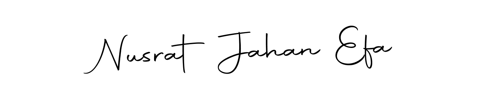 if you are searching for the best signature style for your name Nusrat Jahan Efa. so please give up your signature search. here we have designed multiple signature styles  using Autography-DOLnW. Nusrat Jahan Efa signature style 10 images and pictures png