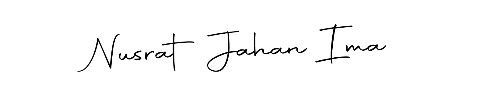 Make a short Nusrat Jahan Ima signature style. Manage your documents anywhere anytime using Autography-DOLnW. Create and add eSignatures, submit forms, share and send files easily. Nusrat Jahan Ima signature style 10 images and pictures png