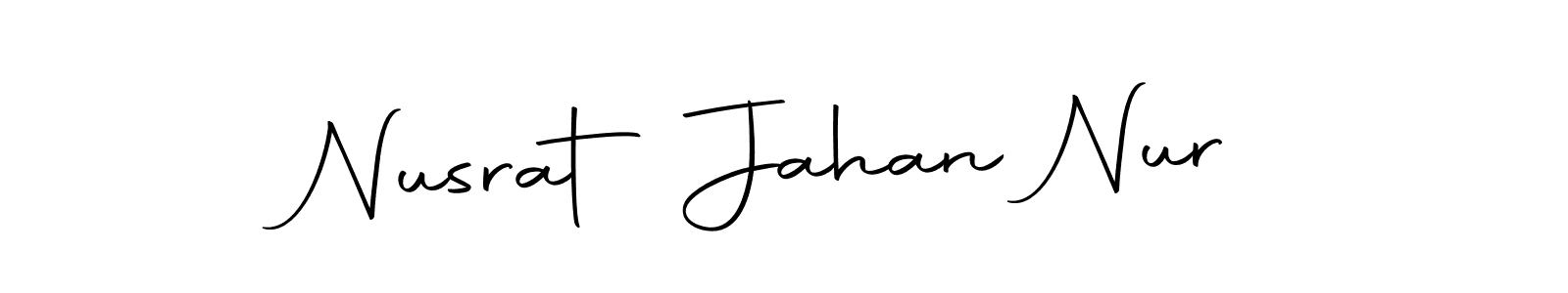 It looks lik you need a new signature style for name Nusrat Jahan Nur. Design unique handwritten (Autography-DOLnW) signature with our free signature maker in just a few clicks. Nusrat Jahan Nur signature style 10 images and pictures png