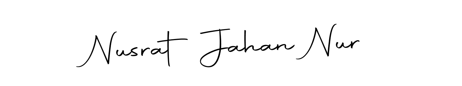 It looks lik you need a new signature style for name Nusrat Jahan Nur. Design unique handwritten (Autography-DOLnW) signature with our free signature maker in just a few clicks. Nusrat Jahan Nur signature style 10 images and pictures png