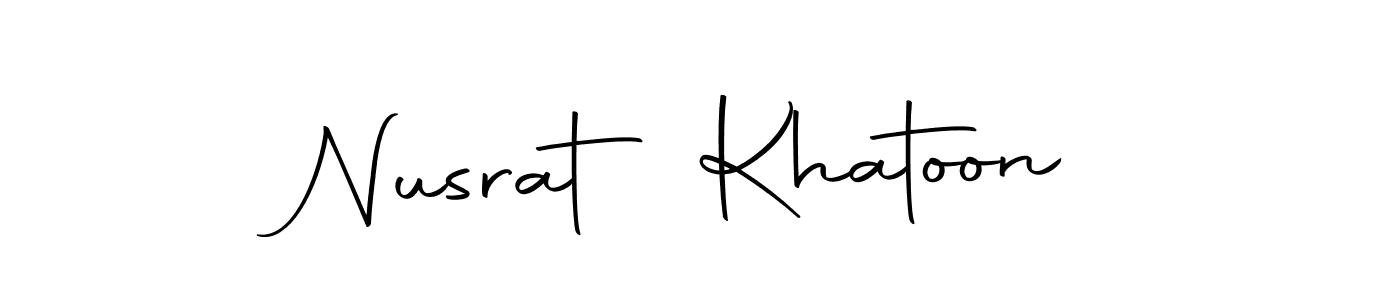 You should practise on your own different ways (Autography-DOLnW) to write your name (Nusrat Khatoon) in signature. don't let someone else do it for you. Nusrat Khatoon signature style 10 images and pictures png