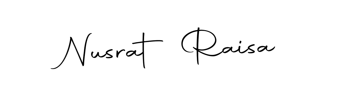 Nusrat Raisa stylish signature style. Best Handwritten Sign (Autography-DOLnW) for my name. Handwritten Signature Collection Ideas for my name Nusrat Raisa. Nusrat Raisa signature style 10 images and pictures png