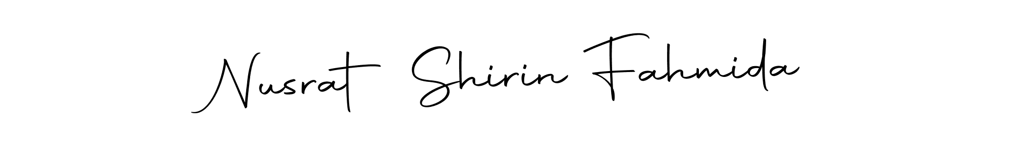 Nusrat Shirin Fahmida stylish signature style. Best Handwritten Sign (Autography-DOLnW) for my name. Handwritten Signature Collection Ideas for my name Nusrat Shirin Fahmida. Nusrat Shirin Fahmida signature style 10 images and pictures png