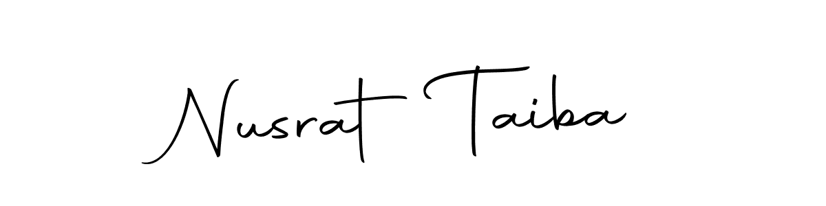 Make a beautiful signature design for name Nusrat Taiba. Use this online signature maker to create a handwritten signature for free. Nusrat Taiba signature style 10 images and pictures png