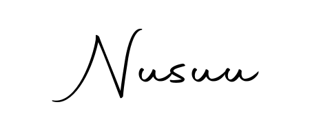 Create your official email sign-off with Nusuu name in Autography-DOLnW style. Crisp, clean, and perfectly legible across all screens. Nusuu signature style 10 images and pictures png