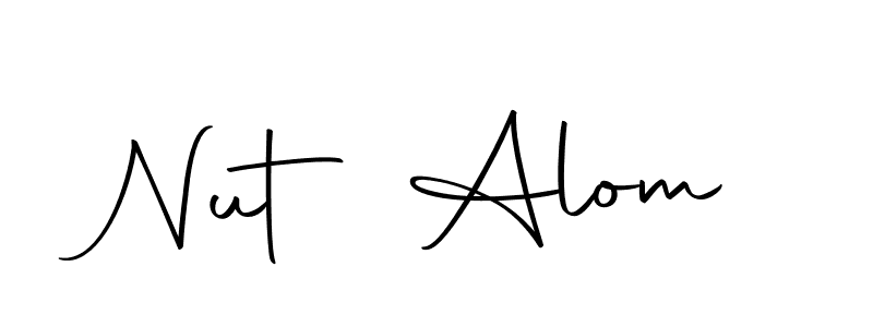 This is the best signature style for the Nut Alom name. Also you like these signature font (Autography-DOLnW). Mix name signature. Nut Alom signature style 10 images and pictures png