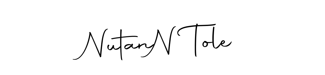 Similarly Autography-DOLnW is the best handwritten signature design. Signature creator online .You can use it as an online autograph creator for name Nutan  N Tole. Nutan  N Tole signature style 10 images and pictures png