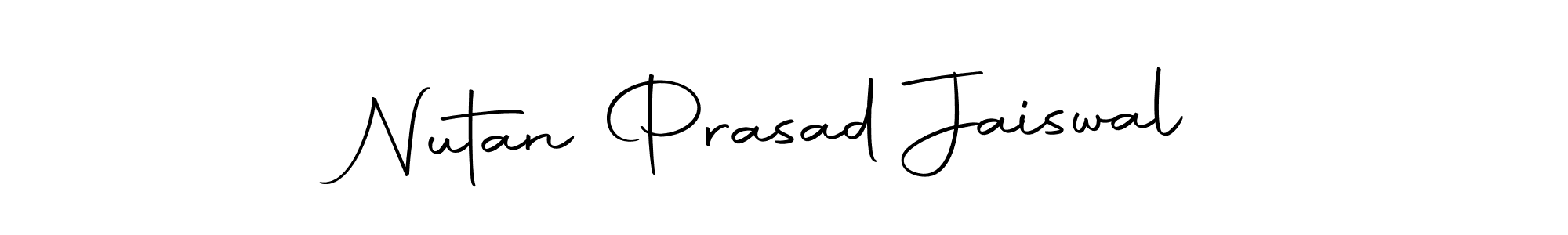 Create a beautiful signature design for name Nutan Prasad Jaiswal. With this signature (Autography-DOLnW) fonts, you can make a handwritten signature for free. Nutan Prasad Jaiswal signature style 10 images and pictures png