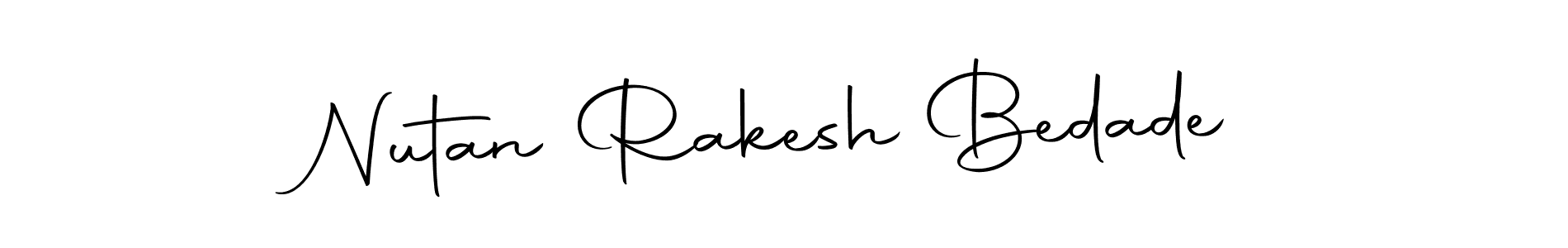 if you are searching for the best signature style for your name Nutan Rakesh Bedade. so please give up your signature search. here we have designed multiple signature styles  using Autography-DOLnW. Nutan Rakesh Bedade signature style 10 images and pictures png