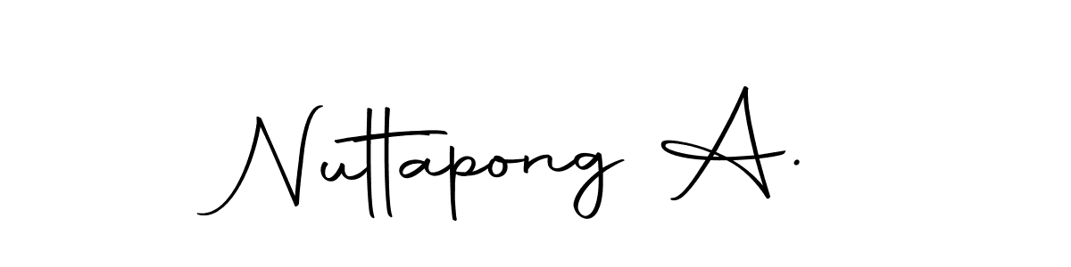 This is the best signature style for the Nuttapong A. name. Also you like these signature font (Autography-DOLnW). Mix name signature. Nuttapong A. signature style 10 images and pictures png
