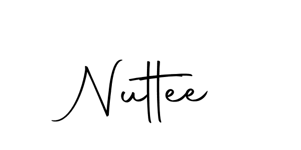 You should practise on your own different ways (Autography-DOLnW) to write your name (Nuttee) in signature. don't let someone else do it for you. Nuttee signature style 10 images and pictures png