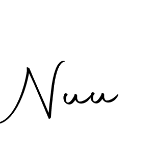 How to make Nuu signature? Autography-DOLnW is a professional autograph style. Create handwritten signature for Nuu name. Nuu signature style 10 images and pictures png