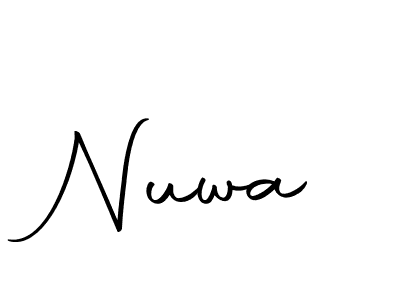 Create a beautiful signature design for name Nuwa. With this signature (Autography-DOLnW) fonts, you can make a handwritten signature for free. Nuwa signature style 10 images and pictures png