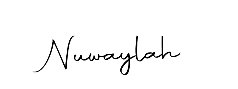 Use a signature maker to create a handwritten signature online. With this signature software, you can design (Autography-DOLnW) your own signature for name Nuwaylah. Nuwaylah signature style 10 images and pictures png