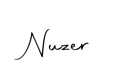 How to make Nuzer signature? Autography-DOLnW is a professional autograph style. Create handwritten signature for Nuzer name. Nuzer signature style 10 images and pictures png