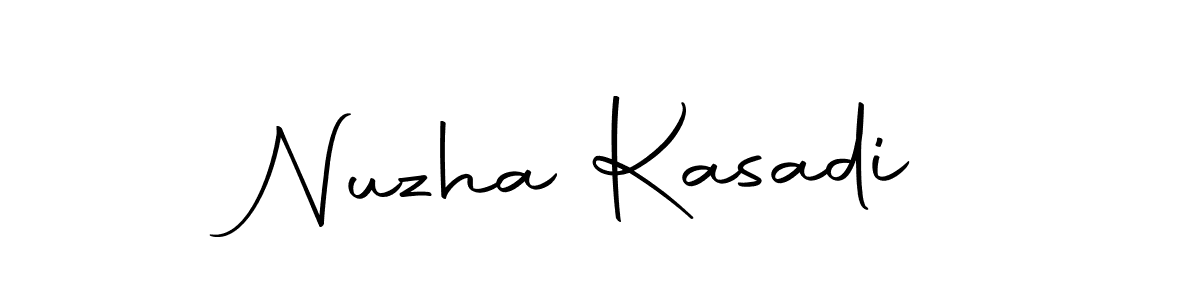 Make a beautiful signature design for name Nuzha Kasadi. With this signature (Autography-DOLnW) style, you can create a handwritten signature for free. Nuzha Kasadi signature style 10 images and pictures png