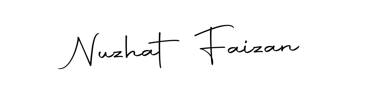 if you are searching for the best signature style for your name Nuzhat Faizan. so please give up your signature search. here we have designed multiple signature styles  using Autography-DOLnW. Nuzhat Faizan signature style 10 images and pictures png