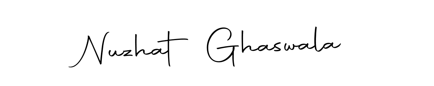 Make a beautiful signature design for name Nuzhat Ghaswala. Use this online signature maker to create a handwritten signature for free. Nuzhat Ghaswala signature style 10 images and pictures png