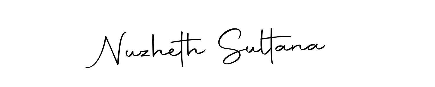 The best way (Autography-DOLnW) to make a short signature is to pick only two or three words in your name. The name Nuzheth Sultana include a total of six letters. For converting this name. Nuzheth Sultana signature style 10 images and pictures png