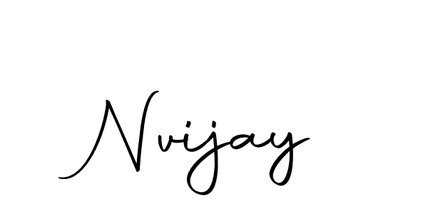 The best way (Autography-DOLnW) to make a short signature is to pick only two or three words in your name. The name Nvijay include a total of six letters. For converting this name. Nvijay signature style 10 images and pictures png